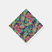 Muster des tropischen Ananas-Hibiskus Serviette (Ecke)