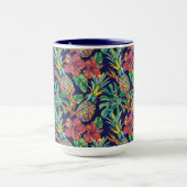Muster des tropischen Ananas-Hibiskus Tasse (Zentrum)