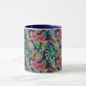 Muster des tropischen Ananas-Hibiskus Tasse (Zentrum)