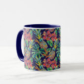 Muster des tropischen Ananas-Hibiskus Tasse (Vorderseite Links)