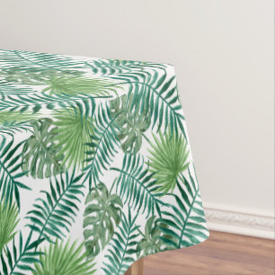 Muster des tropischen botanischen Palmenbaumes Blä Tischdecke