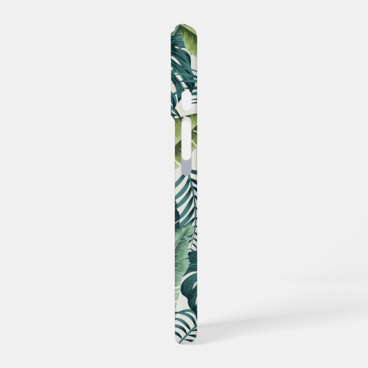 Muster des tropischen botanischen Palmenmusters iPhone 16 Hülle (Linke Seite)