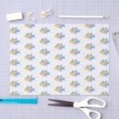 Muster des tropischen Fisches Seidenpapier (Handwerk)