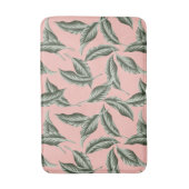 Muster des tropischen Gartens Blätter Badematte (Vorderseite Vertikal)