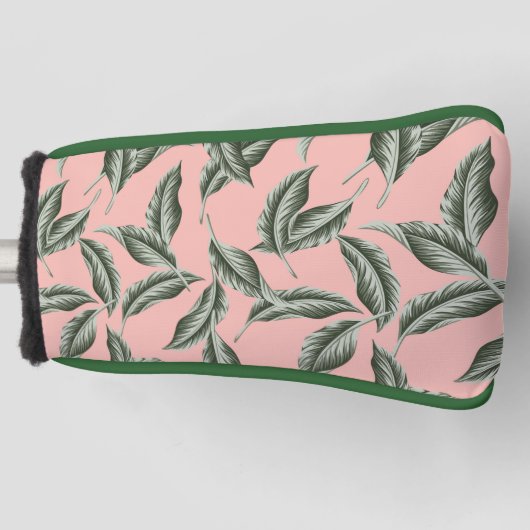 Muster des tropischen Gartens Blätter Golf Headcover (Vorderseite)