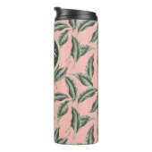 Muster des tropischen Gartens Blätter Thermosbecher (Nach rechts gedreht)