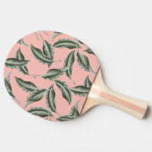 Muster des tropischen Gartens Blätter Tischtennis Schläger (Seitenansicht)