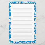Muster des tropischen Hibiskus Briefpapier (Vorderseite)