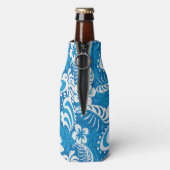 Muster des tropischen Hibiskus Flaschenkühler (Flasche Rückseite)