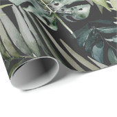 Muster des tropischen Regenwaldes in Aquarelltönen Geschenkpapier (Rolleneckpunkt)