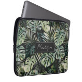 Muster des tropischen Regenwaldes in Aquarelltönen Laptopschutzhülle (Vorne Rechts)