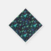 Muster des verzauberten Waldbaums Serviette (Ecke)