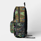 Muster des verzauberten Walddrachen Bedruckter Rucksack (Rechts)