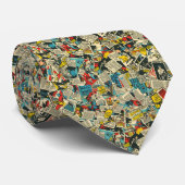 Muster des Vintagen Comic Krawatte (Gerollt)