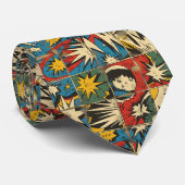 Muster des Vintagen Comic Krawatte (Gerollt)