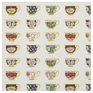 Muster des Vintagen Viktorianischen Tea Cup Stoff