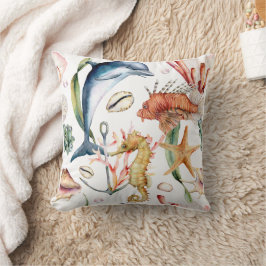 Muster des Wasserlebens / Drehkissenmuster Kissen