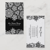 Muster des weißen Kreises Visitenkarte (Vorne/Hinten)