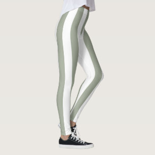 Muster des weißen Streifens Leggings