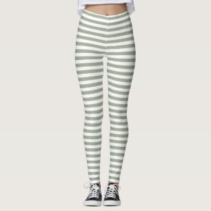 Muster des weißen Streifens Leggings