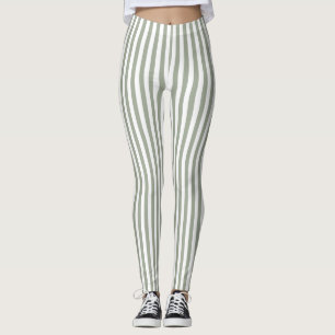 Muster des weißen Streifens Leggings