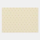 Muster-Design Gold Arabesque Geschenkpapier Set (Vorderseite 2)