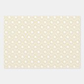 Muster-Design Gold Arabesque Geschenkpapier Set (Vorderseite)