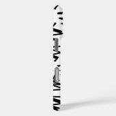 Muster-Design in Schwarz/Weiß Case-Mate iPhone Hülle (Rückseite / Rechts)