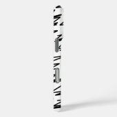 Muster-Design in Schwarz/Weiß Case-Mate iPhone Hülle (Rückseite / Rechts)