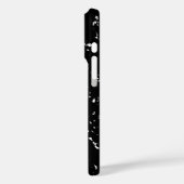 Muster-Design in Schwarz/Weiß Case-Mate iPhone Hülle (Rückseite / Links)