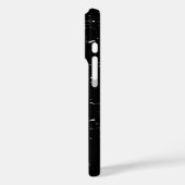 Muster-Design in Schwarz/Weiß Case-Mate iPhone Hülle (Rückseite / Links)