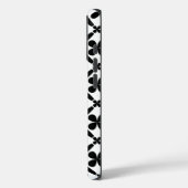 Muster-Design in Schwarz/Weiß Case-Mate iPhone Hülle (Rückseite / Links)