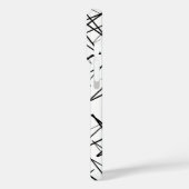 Muster-Design in Schwarz/Weiß Case-Mate iPhone Hülle (Rückseite / Links)