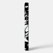 Muster-Design in Schwarz/Weiß Case-Mate iPhone Hülle (Rückseite / Links)