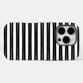 Muster-Design in Schwarz/Weiß Case-Mate iPhone Hülle (Rückseite (Horizontal))