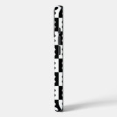 Muster-Design in Schwarz/Weiß Case-Mate iPhone Hülle (Rückseite / Links)