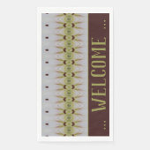 Muster-Design mit kaltem Grün Serviette (Vorderseite)