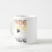 Muster-Designbuchstaben für Bärenpaw Kaffeetasse (Vorderseite Links)