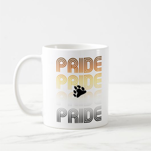 Muster-Designbuchstaben für Bärenpaw Kaffeetasse (Links)