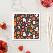 Muster, die den Charme Halloween erfassen Serviette (Beispiel)