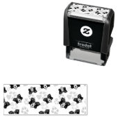 Muster Dog Paws Border Collie Permastempel (Beispiel)