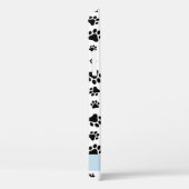 Muster, Dog Paws, Schwarz und Weiß, Ihr Name Case-Mate iPhone Hülle (Rückseite / Rechts)