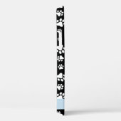 Muster, Dog Paws, Schwarz und Weiß, Ihr Name Case-Mate iPhone Hülle (Rückseite / Rechts)