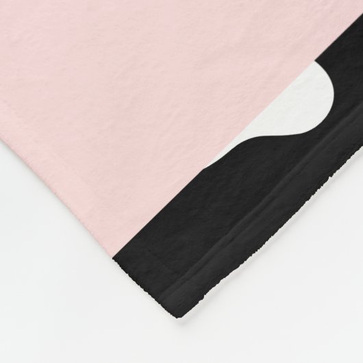 Muster, Dog Paws, Schwarz und Weiß, Ihr Name Fleecedecke (Ecke)