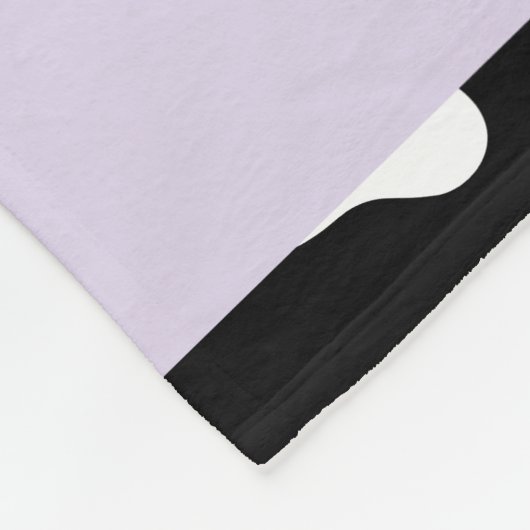 Muster, Dog Paws, Schwarz und Weiß, Ihr Name Fleecedecke (Ecke)