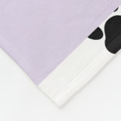 Muster, Dog Paws, Schwarz und Weiß, Ihr Name Fleecedecke (Ecke)