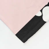 Muster, Dog Paws, Schwarz und Weiß, Ihr Name Fleecedecke (Ecke)