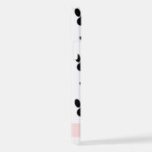 Muster, Dog Paws, Schwarz und Weiß, Ihr Name iPhone Hülle (Rechte Seite)