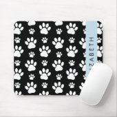Muster, Dog Paws, Schwarz und Weiß, Ihr Name Mousepad (Mit Mouse)