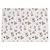 Muster Dog V1 Große Geschenktüte (Vorderseite)